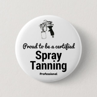 Roer om een gecertificeerde Spray Tanning Professi Ronde Button 5,7 Cm