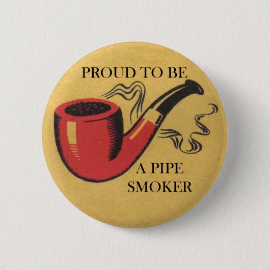 Roer om een pijprokerknoopbadge te zijn ronde button 5,7 cm (Voorkant)