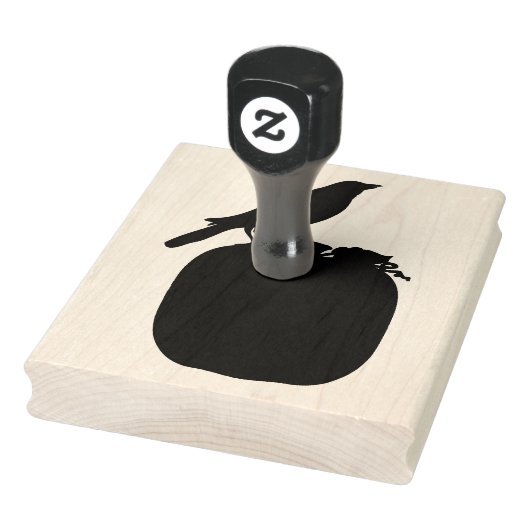 Roer op pomkin Halloween 4-inch x 5-inch rubberen  Rubberstempel (Stempel)