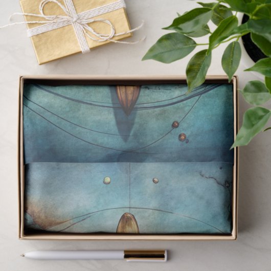 roer van het waterverf zeeschip tissuepapier (Geschenk)