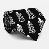 Roerafstand ruimtevaartuig afdruk zwart stropdas (Opgerold)