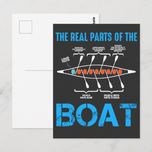 Roerboot Gift for rower canoe kayak Water sport Briefkaart (Voorkant / Achterkant)