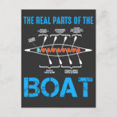 Roerboot Gift for rower canoe kayak Water sport Briefkaart (Voorkant)