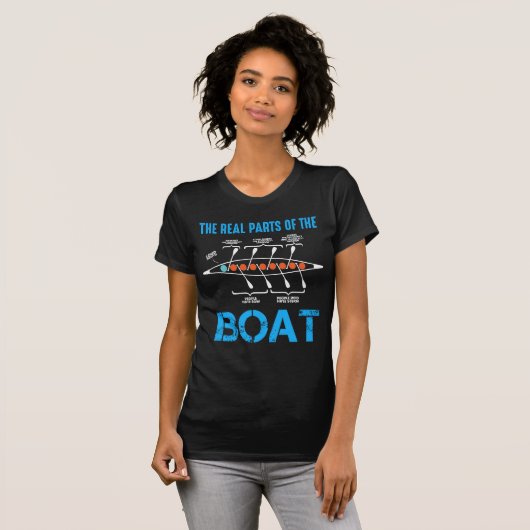 Roerboot Gift for rower canoe kayak Water sport T-shirt (Voorkant volledig)
