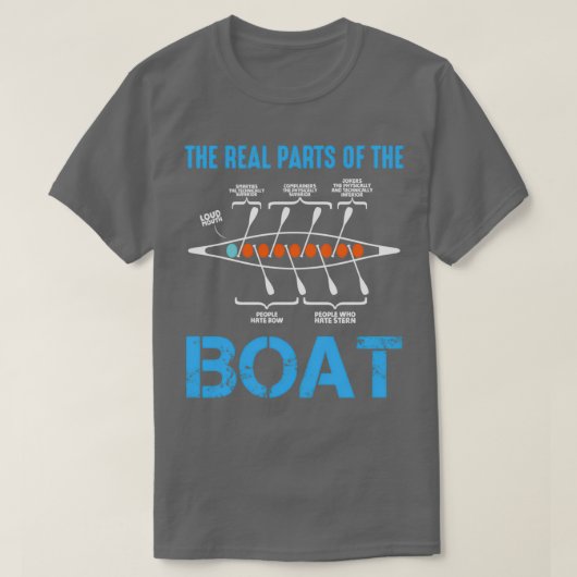 Roerboot Gift for rower canoe kayak Water sport T-shirt (Design voorkant)
