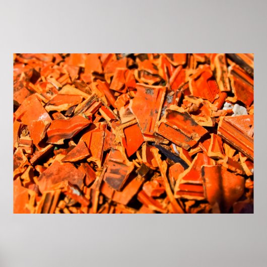 Roerdakpannen met dakpannen poster (Voorkant)