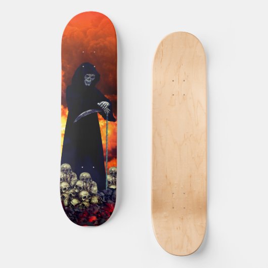Roerder, vuurvaste en brimstone skateboard (Voorkant)