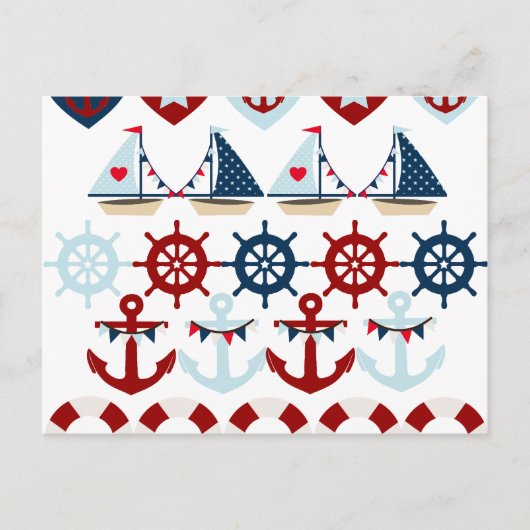 Roeren van de Boten van het Zeil van de Ankers van Briefkaart (Voorkant)