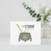 Roeren van de pot briefkaart (Staand voorkant)