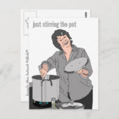 "roeren van de pot" briefkaart (Voorkant / Achterkant)