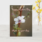 Roerend moederdag, kaart (Gele Bloem)