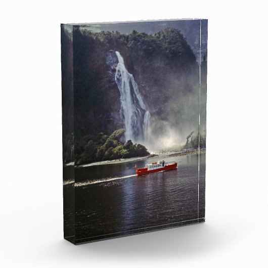 Roerende herfsten in Milford geluid - Nieuw-Zeelan Fotoblokken (Links)