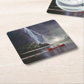 Roerende herfsten in Milford geluid - Nieuw-Zeelan Kartonnen Onderzetters (Schuin)