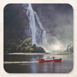 Roerende herfsten in Milford geluid - Nieuw-Zeelan Kartonnen Onderzetters