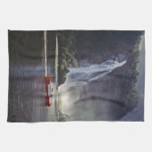 Roerende herfsten in Milford geluid - Nieuw-Zeelan Theedoek (Horizontaal)