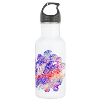 Roerende Zee Lion Intricate illustratie Waterfles