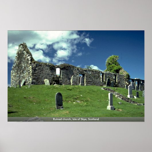 Roerkerk, eiland Skye, Schotland Poster (Voorkant)
