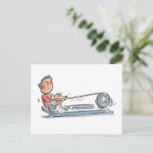 Roermachine Briefkaart (Staand voorkant)