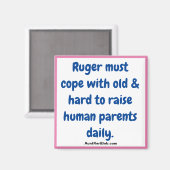 Roermachine moet het hoofd bieden aan ... magneet (Voorkant / Achterkant)