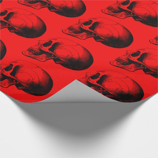 Roerrood omslagpapier cadeaupapier (Hoek)