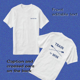 Roertrein wint voor en achter t-shirt