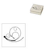 Roervormig vormroeststempel rubberstempel (Gestempeld)