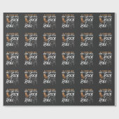 Roesstoel Walking Aid Rock Music 60th Birthday Cadeaupapier (Vlak)