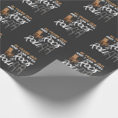 Roesstoel Walking Aid Rock Music 60th Birthday Cadeaupapier (Hoek)