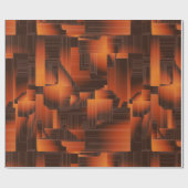 Roest Art Deco Cadeaupapier (Vlak)