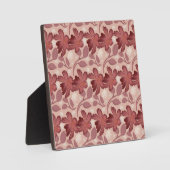 Roest Bloem Naadloos Patroon Grote Bloemen Minimaa Fotoplaat (Voorkant)
