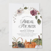 Roest Bloemenpompoen Vrijgezellenfeest Kaart (Voorkant)