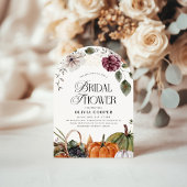 Roest Bloemenpompoen Vrijgezellenfeest Kaart