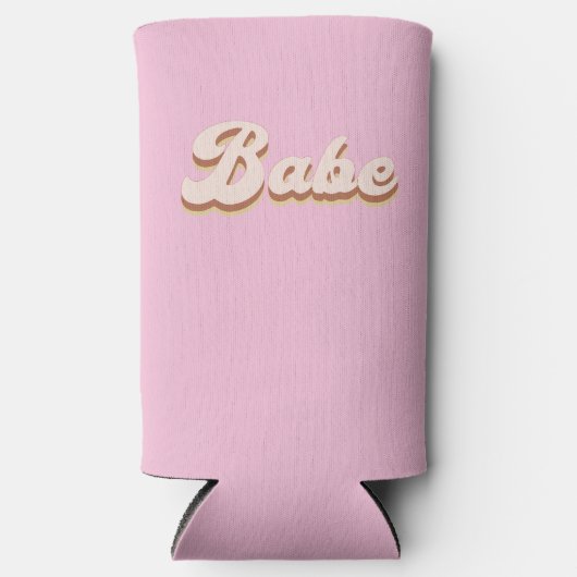 Roest Boho Retro Bachelorette Feest Bruidsmeisje K Seltzer Blikjeskoeler (Voorkant)