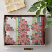 Roest Bourgondië en Blauwgroen Tissuepapier (Geschenk)