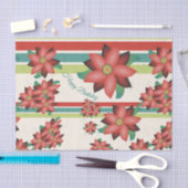 Roest Bourgondië en Blauwgroen Tissuepapier (Craft)