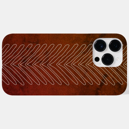 Roest Bruin Moderne Tribal Afrikaanse Pijlen Case-Mate iPhone Case (Achterkant (horizontaal))