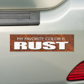 Roest Bumpersticker (Op auto)