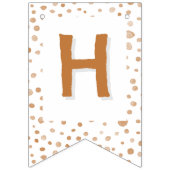 Roest Confetti Waterverf Stippen Bunting Flag Vlaggetjes (Tweede vlag)