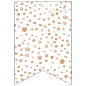 Roest Confetti Waterverf Stippen Bunting Flag Vlaggetjes (Eerste vlag)