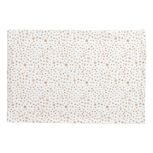 Roest Confetti Waterverf Stippen Kussensloop (Achterkant)