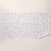 Roest Confetti Waterverf Stippen Strandlaken (Voorkant)