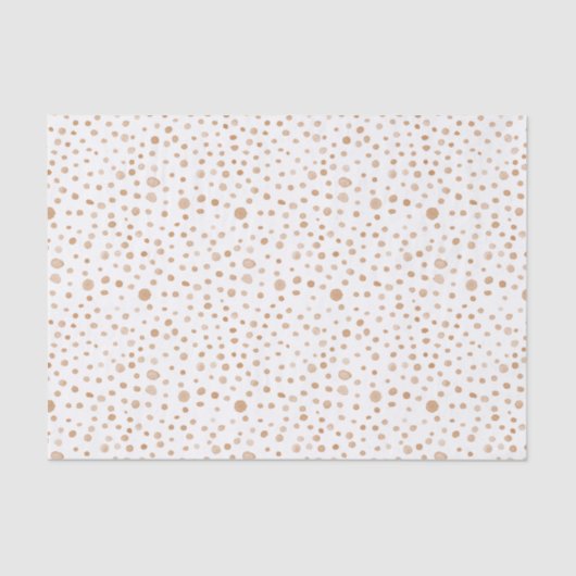 Roest Confetti Waterverf Stippen Weefselpapier Tissuepapier (Voorkant)