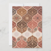  Roest Elegante Nikkah Arabisch Islamitische bruil Bedankkaart (Achterkant)