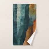 Roest en Blauwgroen Bad Handdoek (Handdoek)