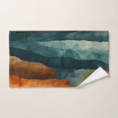 Roest en Blauwgroen Bad Handdoek (Handdoek)