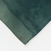 Roest en Blauwgroen Fleece Deken (Hoek)