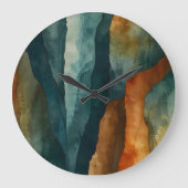 Roest en Blauwgroen Grote Klok (Voorkant)