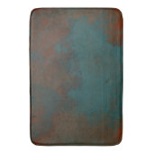 Roest en Blauwgroen Marmer abstract Badmat (Voorkant Verticaal)