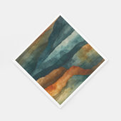 Roest en Blauwgroen Servet (Hoek)