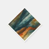 Roest en Blauwgroen Servet (Hoek)